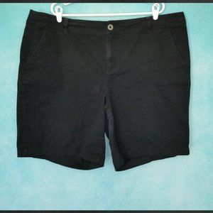 Lane Bryant Black Shorts Size 24